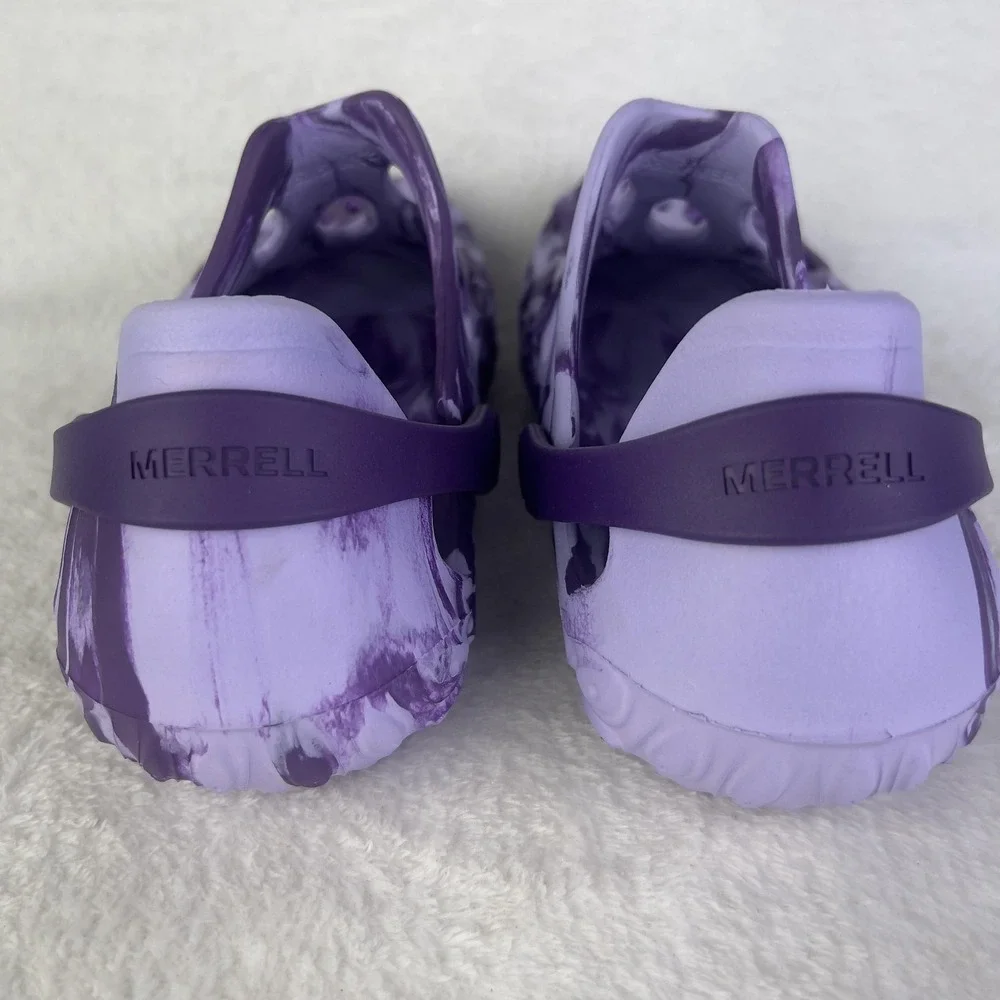 Merrell Shoes Mens 8 Purple Hydro Moc Clog‎ Sandals Tie Dye Slip On